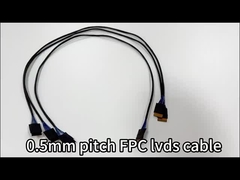 OEM/ODM 30 pin LVDS cable de ensamblaje WL1258h-20P a HRS DF13-2 Lvds conector de pantalla