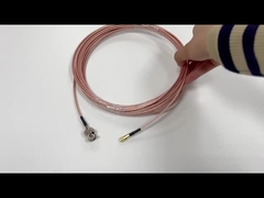 El zócalo de N Mcx al oro de ángulo recto del enchufe plateó la asamblea de cable coaxial del Rf