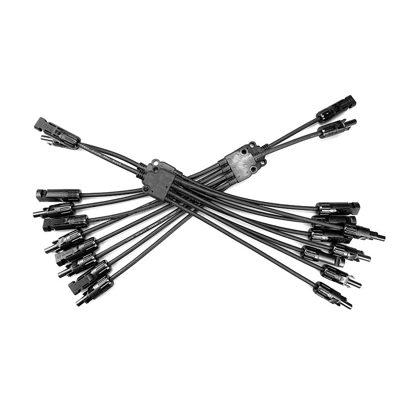 Cable solar 1000V 4m m de alto voltaje de DC del alambre de MC4 picovoltio 6m m para el panel