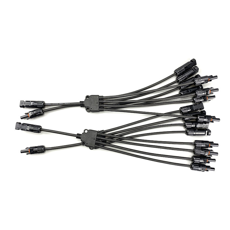 Cable solar 1000V 4m m de alto voltaje de DC del alambre de MC4 picovoltio 6m m para el panel