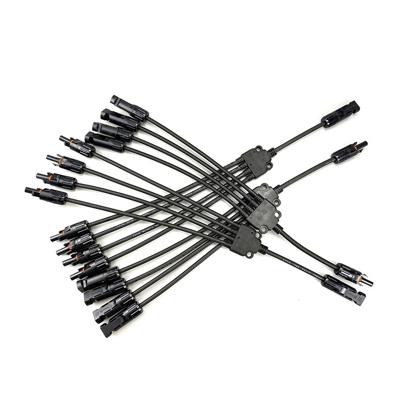 Cable solar 1000V 4m m de alto voltaje de DC del alambre de MC4 picovoltio 6m m para el panel