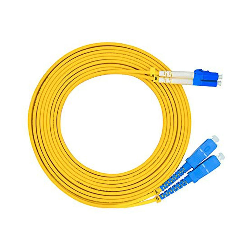 LC - duplex unimodal del cable del remiendo de la fibra óptica del SC/del cordón de remiendo de la fibra óptica