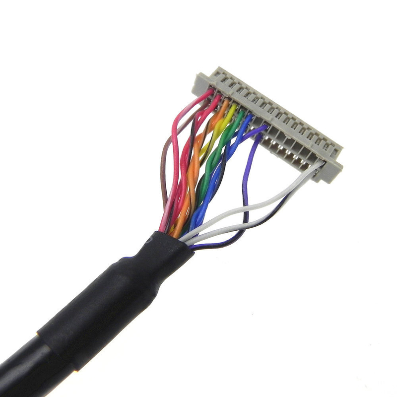 La exhibición de encargo LVDS de  LCD telegrafía el Pin del zócalo DF20-20DS-1C 20 de la echada de la asamblea Df13 1.25m m