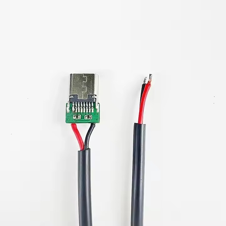 Alta calidad de rendimiento por mayor de níquel de tipo C USB macho conector de soldadura USB tipo C conector de conexión de extensión