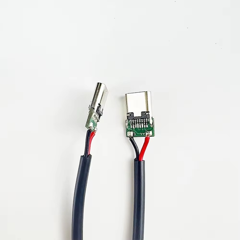 Alta calidad de rendimiento por mayor de níquel de tipo C USB macho conector de soldadura USB tipo C conector de conexión de extensión