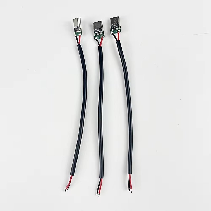 Alta calidad de rendimiento por mayor de níquel de tipo C USB macho conector de soldadura USB tipo C conector de conexión de extensión