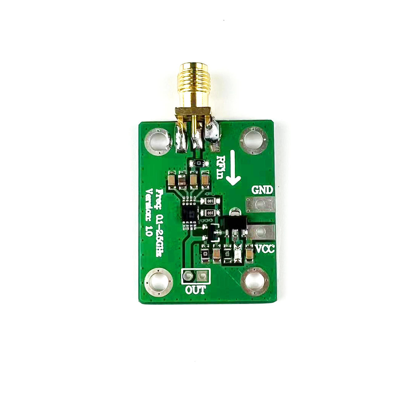 AD8313 Detector logarítmico -72dBm -2dBm 0.1-2.5GHz Panel de análisis de potencia RF 7-15V Módulo de detección de radio de microondas de potencia