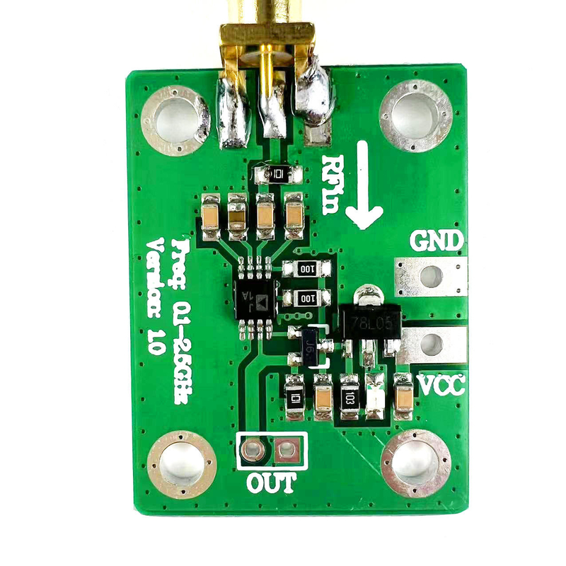 AD8313 Detector logarítmico -72dBm -2dBm 0.1-2.5GHz Panel de análisis de potencia RF 7-15V Módulo de detección de radio de microondas de potencia