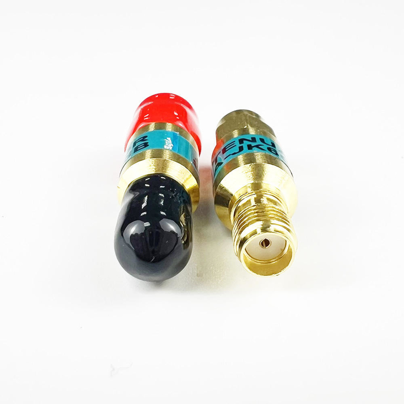 2W DC-6GHz SMA Hombre a SMA Mujer Atenuador RF coaxial 1/2/3/5/6/10/15/30db Atenuador SMA Conectores fijos Placa de oro