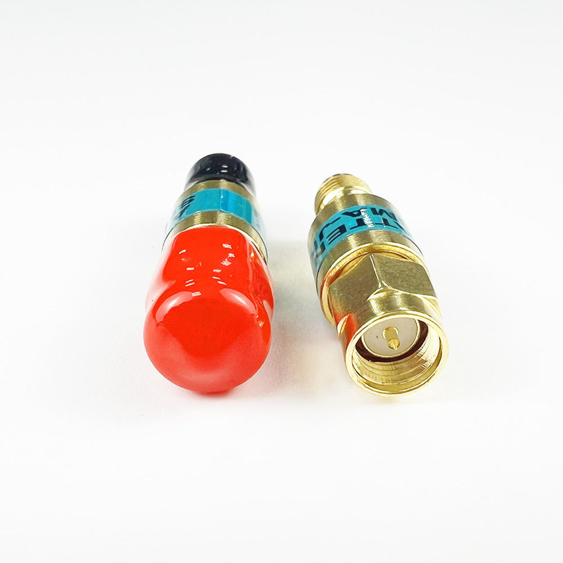 2W DC-6GHz SMA Hombre a SMA Mujer Atenuador RF coaxial 1/2/3/5/6/10/15/30db Atenuador SMA Conectores fijos Placa de oro