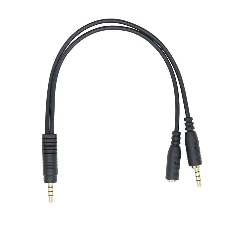 2 en 1 Extensión de conversión de cable 3.5 Stereo Plug a 3.5 Stereo Plug a 4/1 