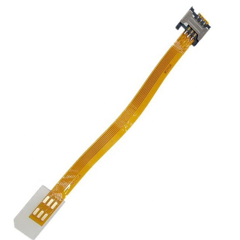 Kit de tarjetas SIM UIM estándar GSM CDMA de extensión de macho a hembra de cable FPC plano blando