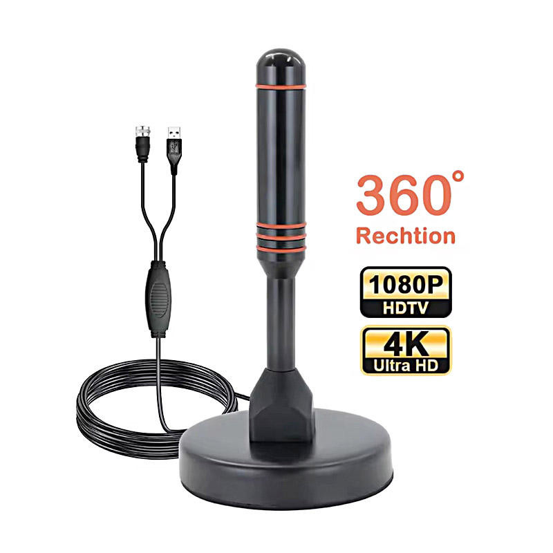 Mejor precio Venta caliente Estudio de televisión HDTV en exteriores Canal gratuito Uhf Vhf TV Aerial Digital antena de televisión interior DVB-T2 con imán