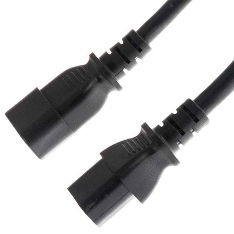 RY C13 a C14 10a Cable de alimentación de 250v 18 Awg C14 con una toma de corriente de C13
