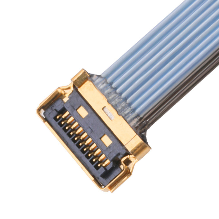 LVDS cable Cableline UY 10P 0.35mm Pitch I Pex 20857-010T-01 ensamblajes de cables para el cable micro coaxial de Ipex
