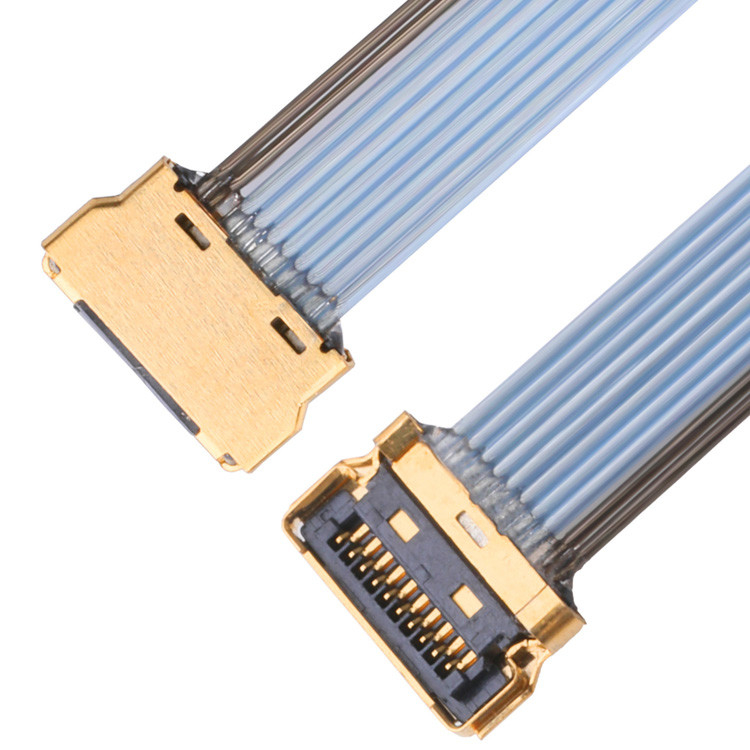 LVDS cable Cableline UY 10P 0.35mm Pitch I Pex 20857-010T-01 ensamblajes de cables para el cable micro coaxial de Ipex