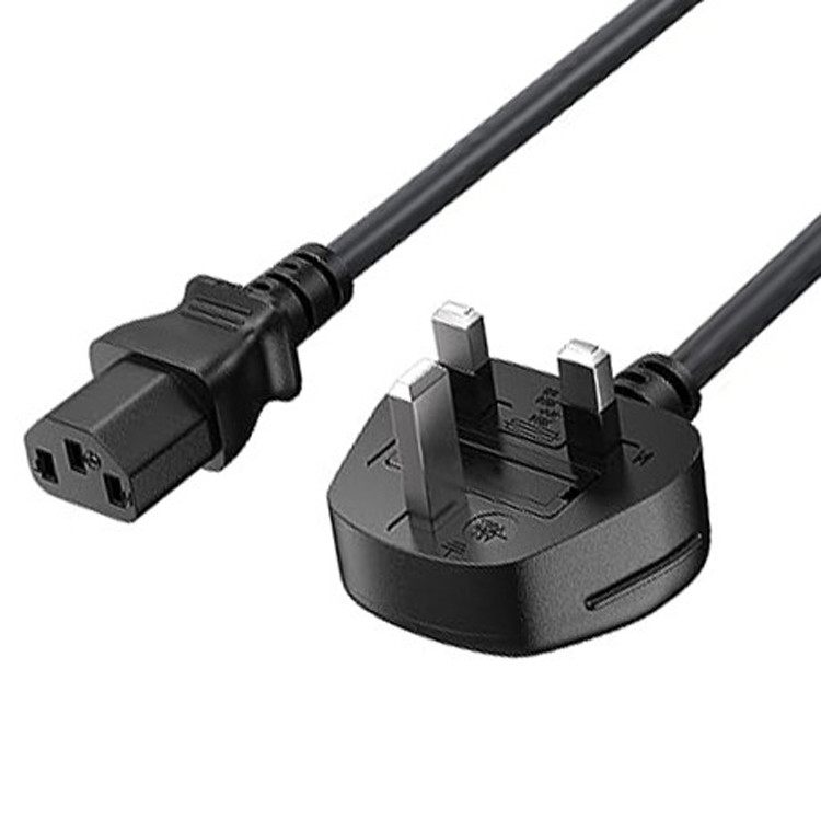 RY C13 a UK Plug Cordón de alimentación Bs1363 18awg 250v Largo para la mayoría de las computadoras Impresoras y otros dispositivos