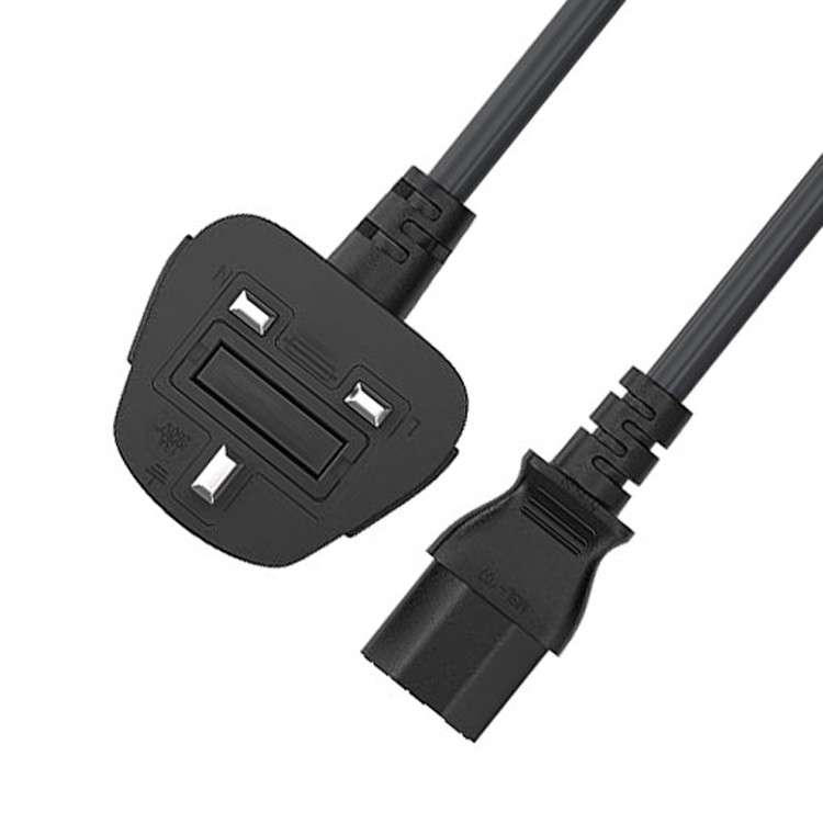 RY C13 a UK Plug Cordón de alimentación Bs1363 18awg 250v Largo para la mayoría de las computadoras Impresoras y otros dispositivos