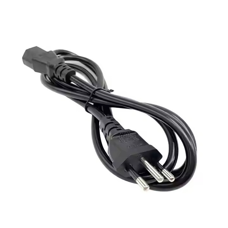 RY IEC Brasil Cordón de alimentación 1-15p 5-15p Material de PVC personalizado 1M 1.5M 2M 3M 5M Incluye cable de línea de alimentación despojado