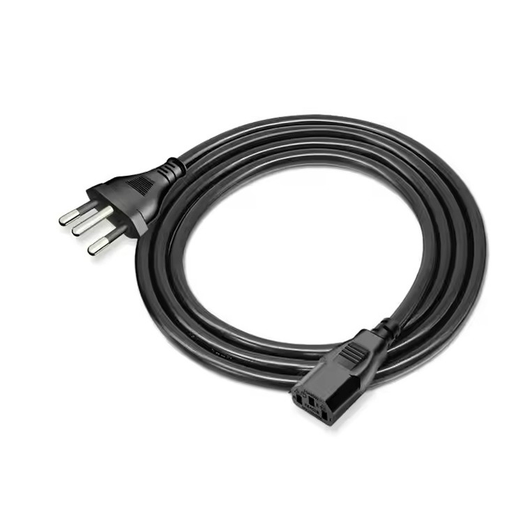 RY IEC Brasil Cordón de alimentación 1-15p 5-15p Material de PVC personalizado 1M 1.5M 2M 3M 5M Incluye cable de línea de alimentación despojado