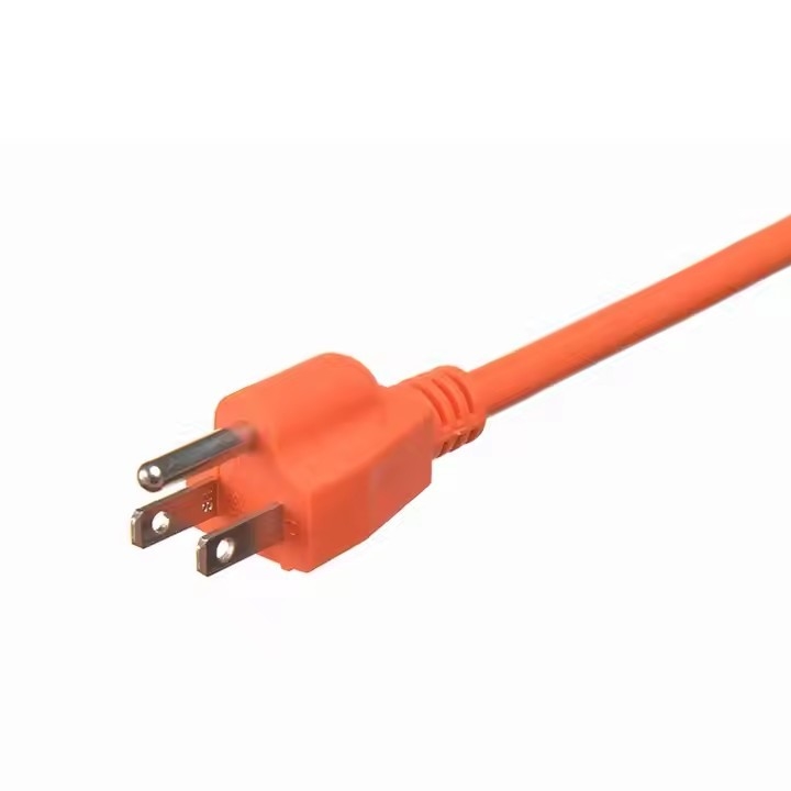 SJWT #12/14/16 AWG cable de extensión 10A 13A 15A 125V tipos de conexión a tierra 3pin eléctrica 125v EE.UU. cables de alimentación