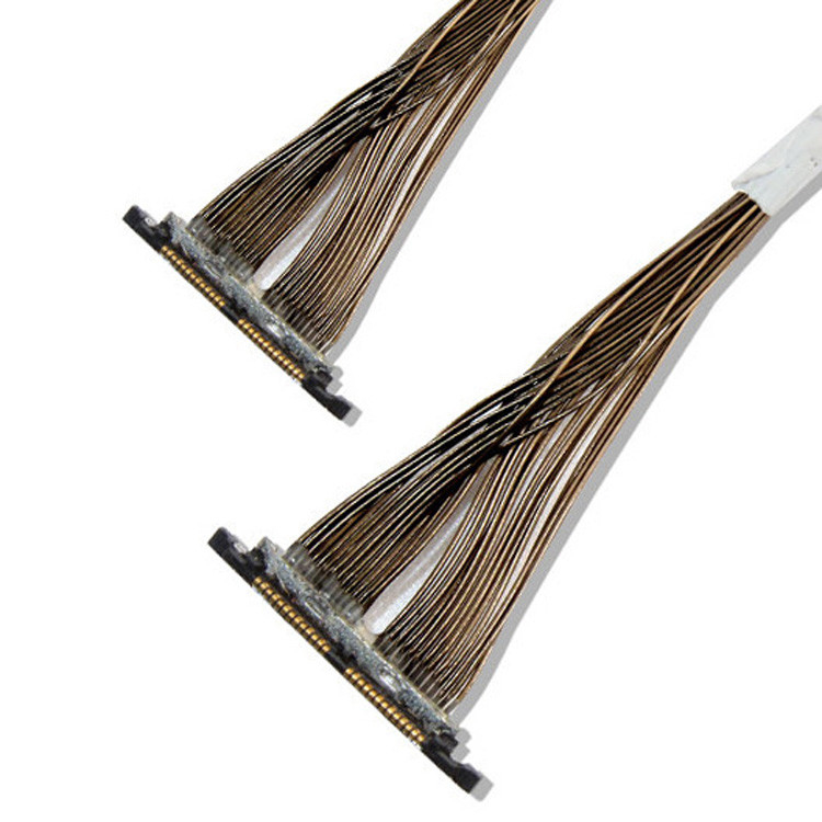 Para conector de cámara de drones y conexión mecánica 0.3mm Micro cable coaxial DF56 26P 0.3SD