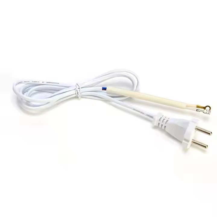 Venta caliente 2 pin 220v 16a cable de cable trenzado de cable eléctrico LED lámpara E27 Dc de cobre Karachi cable de energía para el hierro en Pakistán