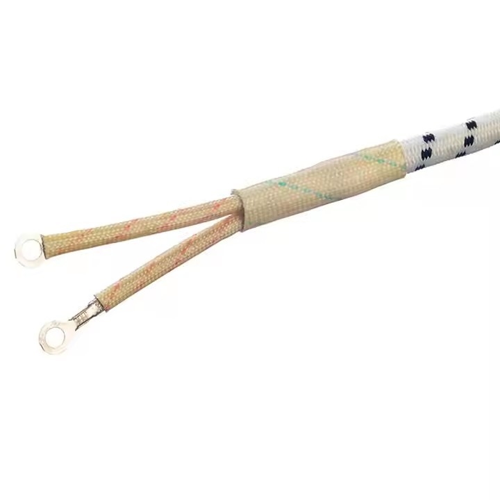 Venta caliente 2 pin 220v 16a cable de cable trenzado de cable eléctrico LED lámpara E27 Dc de cobre Karachi cable de energía para el hierro en Pakistán