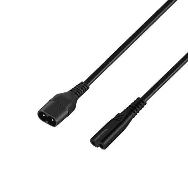 2.5A 250V CCC VDE ETL Aprobado por la CEI Cordón de alimentación de extensión C7 Conector de ángulo recto C7