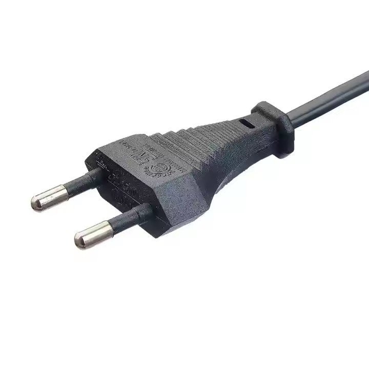 SNI Aprobado 2 Pin Tipo C7 Figura 8 Forma Conector femenino Cable de alimentación negro Cordón 1.2M/1.5M/1.8M Largo Restaurante doméstico