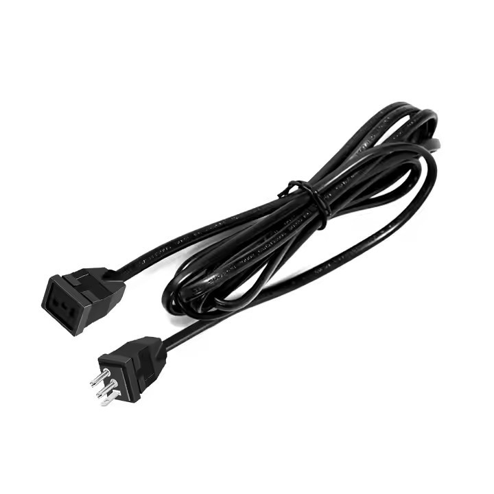 ETL UL817/CSA C22.2 SJT 3X14 a 10AWG 3 pin US Cordón de extensión de energía negra Industrial US Cables de extensión para iluminación