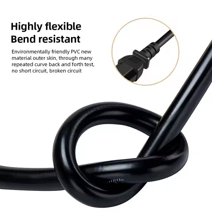 ETL UL817/CSA C22.2 SJT 3X14 a 10AWG 3 pin US Cordón de extensión de energía negra Industrial US Cables de extensión para iluminación