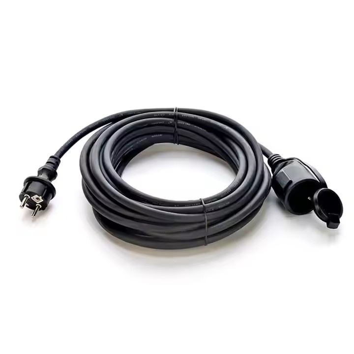 H07RN-F 3X1,5 3m Negro Cordón de energía de alta calidad Eu Cable de cubierta de goma impermeable para energía de la industria al aire libre