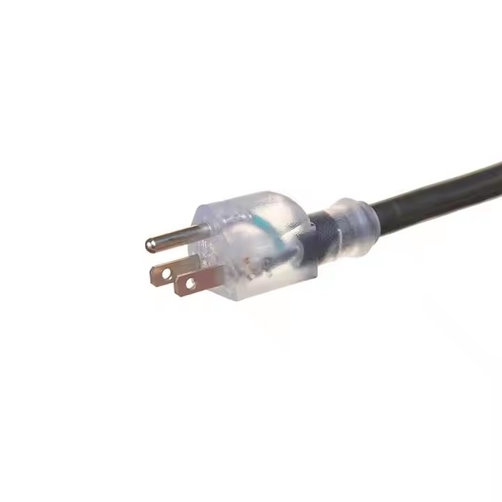 Aprobación ETL de servicio pesado US 3 puntas de 10 pies de largo 12 cables de extensión de calibre 50 pies 2 puntas de luz