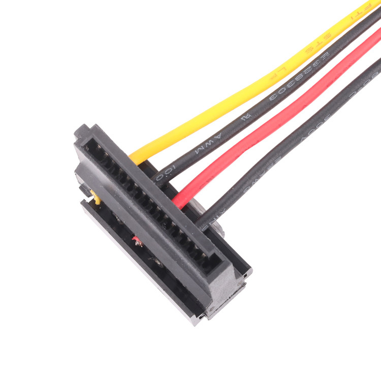 El conjunto de cable personalizado SATA E320444 UL1007 transición de C01-15CF41000A a C01-H-157F100A
