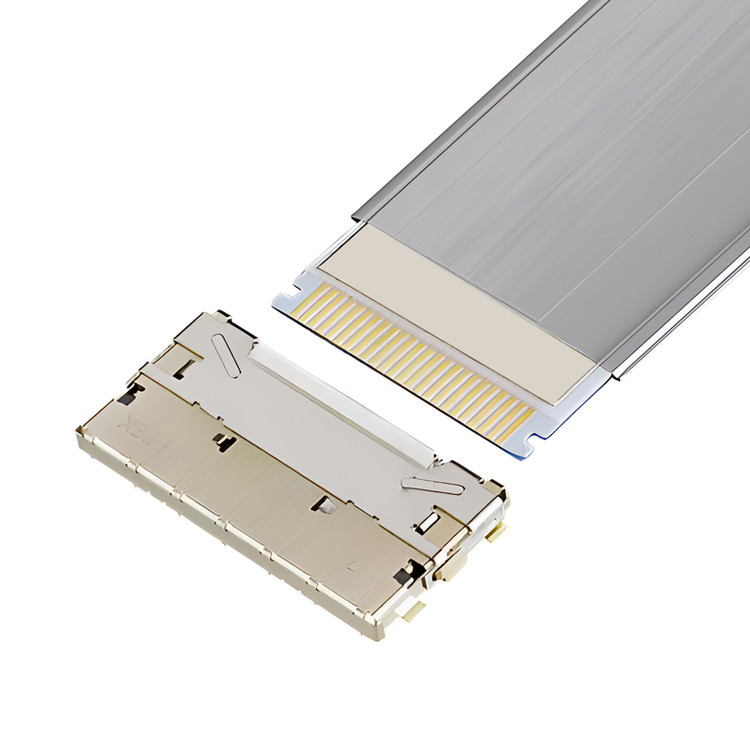 0.5mm Pitch Cables Fpc completamente blindados de alta velocidad con bloqueo automático horizontal Mate IPEX 20952-024E-02