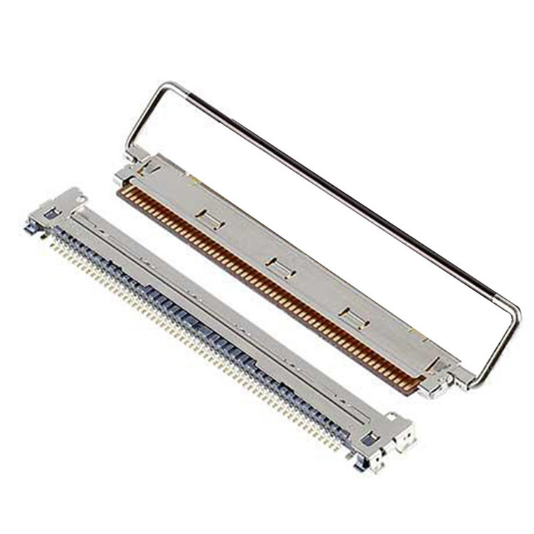 Fabrica 60P IPEX CABLINE-CAF 20858-060T-01 0,4mm Pitch Tipo de acoplamiento horizontal de conector de enchufe FPC con bloqueo mecánico