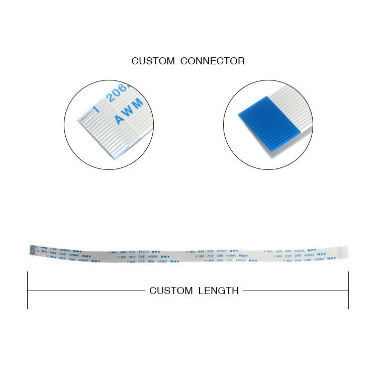 16 Pin FFC FPC Cable AWM 20628 0,5 Pitch para conexión de PCB con conector de pantalla LVDS