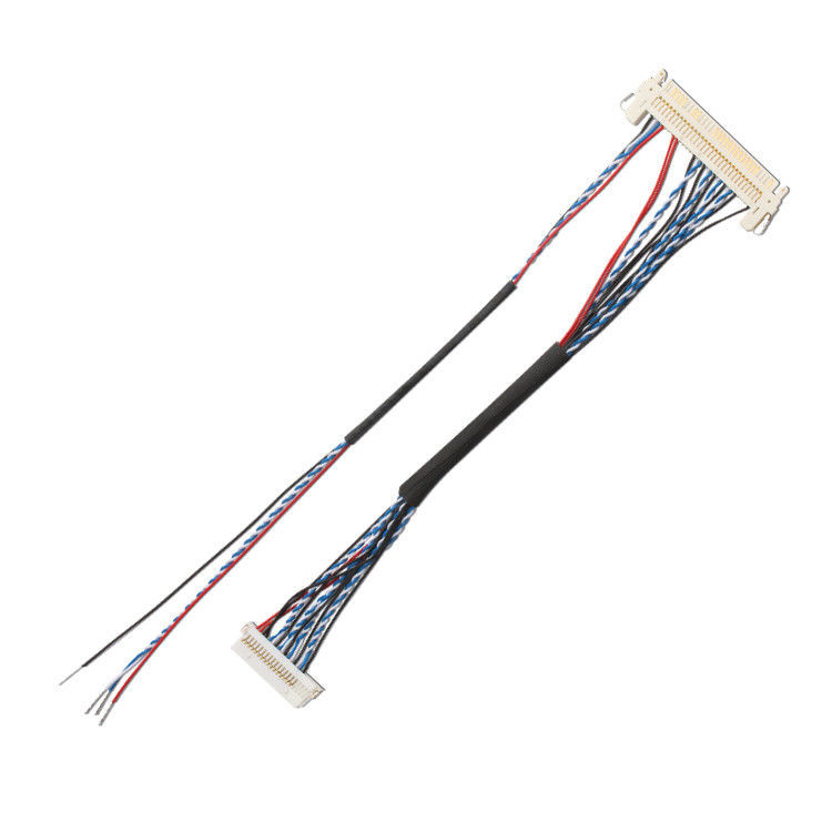 Arneses de alambre FI S20S 20 Pin 1,25 mm Pitch JAE Display Lvds Cable