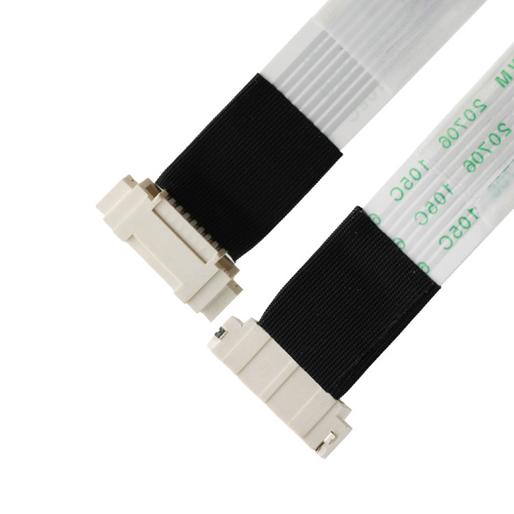 FFC/FPC IS100-L08T-C46-C Negro a HS100-L08N-N62 Negro LED CABLE de extensión FFC