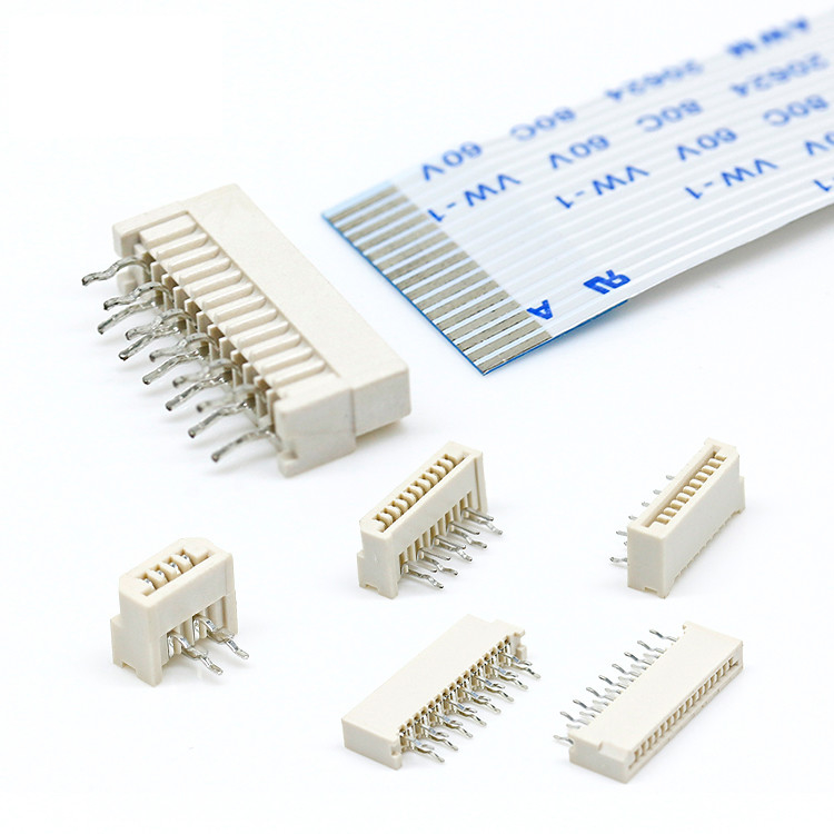 Conjunto de conector FPC 16 24 45 80 Pin Arnés de alambre Flexible Socket de PCB de cable plano