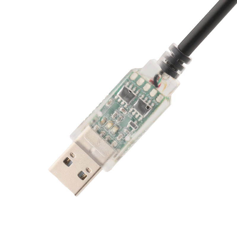 USB RS422 a RJ45 8P8C Cable de adaptador de depuración de red industrial con revestimiento de níquel femenino WB-1800-BT