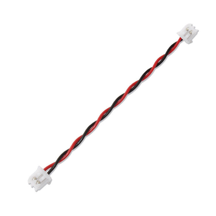 Marca RY JST cable de conexión de cable de cable de cable de conexión XHP-2 22AWG UL1007 Negro Rojo 2P
