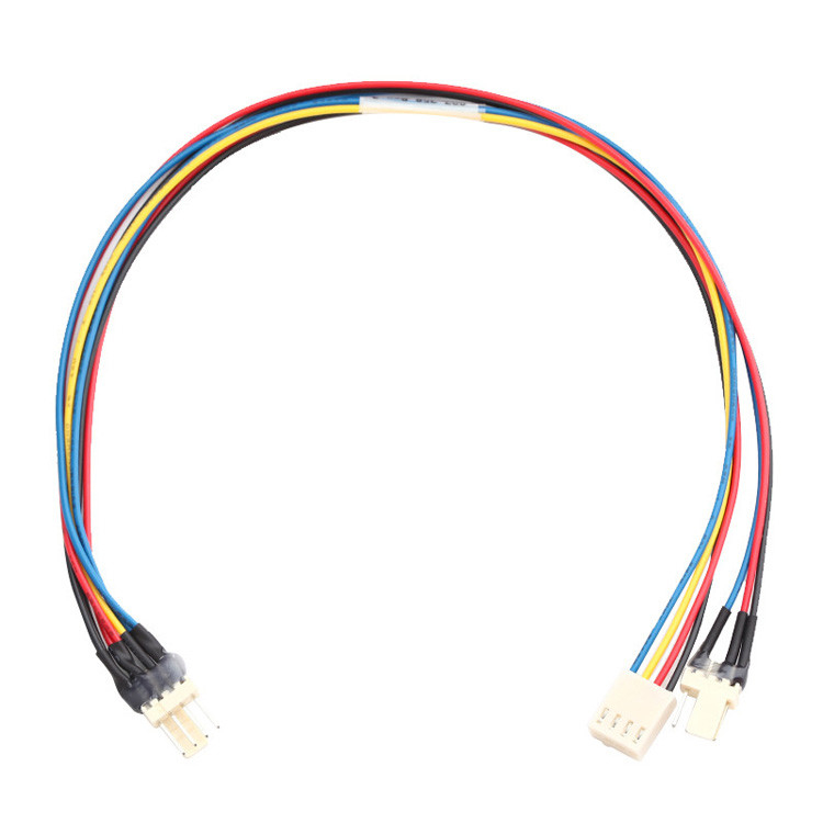 Fabrica personalizada JST JH 2.5mm 4-Pin Molex 4-Wire Fan Y Cable Assembly Lvds 4-Pin Conector de cable