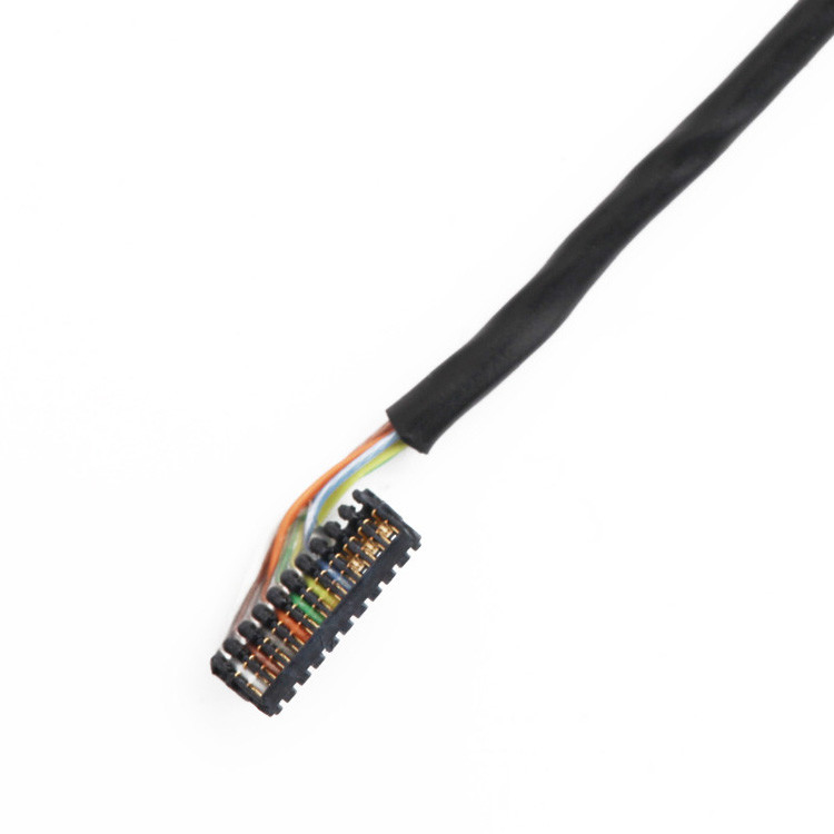 Fabrica personalizada de 0,6 Pitch JST 04XSR a JST 10XSR IDC ensamblaje de cable de arnés de alambre