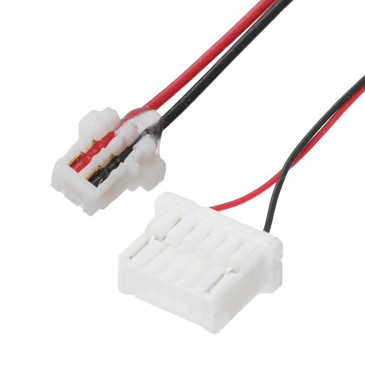 Fabrica JST Arnés 0.8mm Pitch 2P Contactos que se enfrentan a NSHR-6P 1.0mm Enchufe Removible