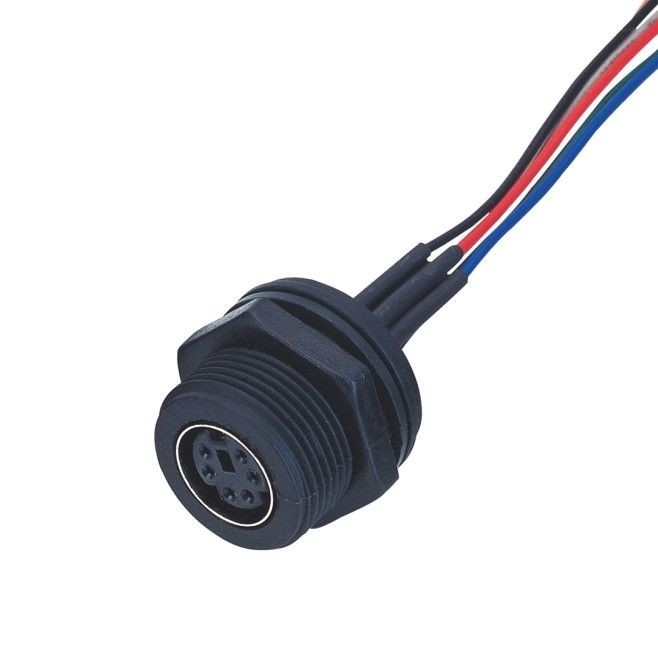 Fabrica MD WF 6 Pin Mini Din Cable, IP67 Cable Isobús recto Lvds Conector de pantalla