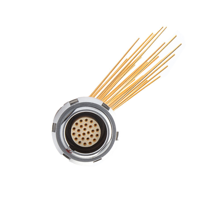 Z2 26 conectores circulares impermeables con doble tuerca de ángulo de 90°