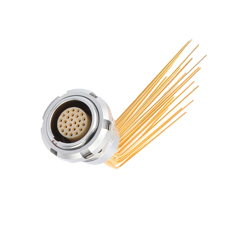 Z2 26 conectores circulares impermeables con doble tuerca de ángulo de 90°