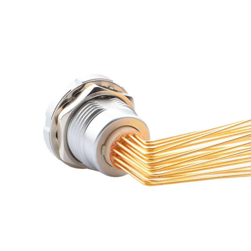 Z2 26 conectores circulares impermeables con doble tuerca de ángulo de 90°